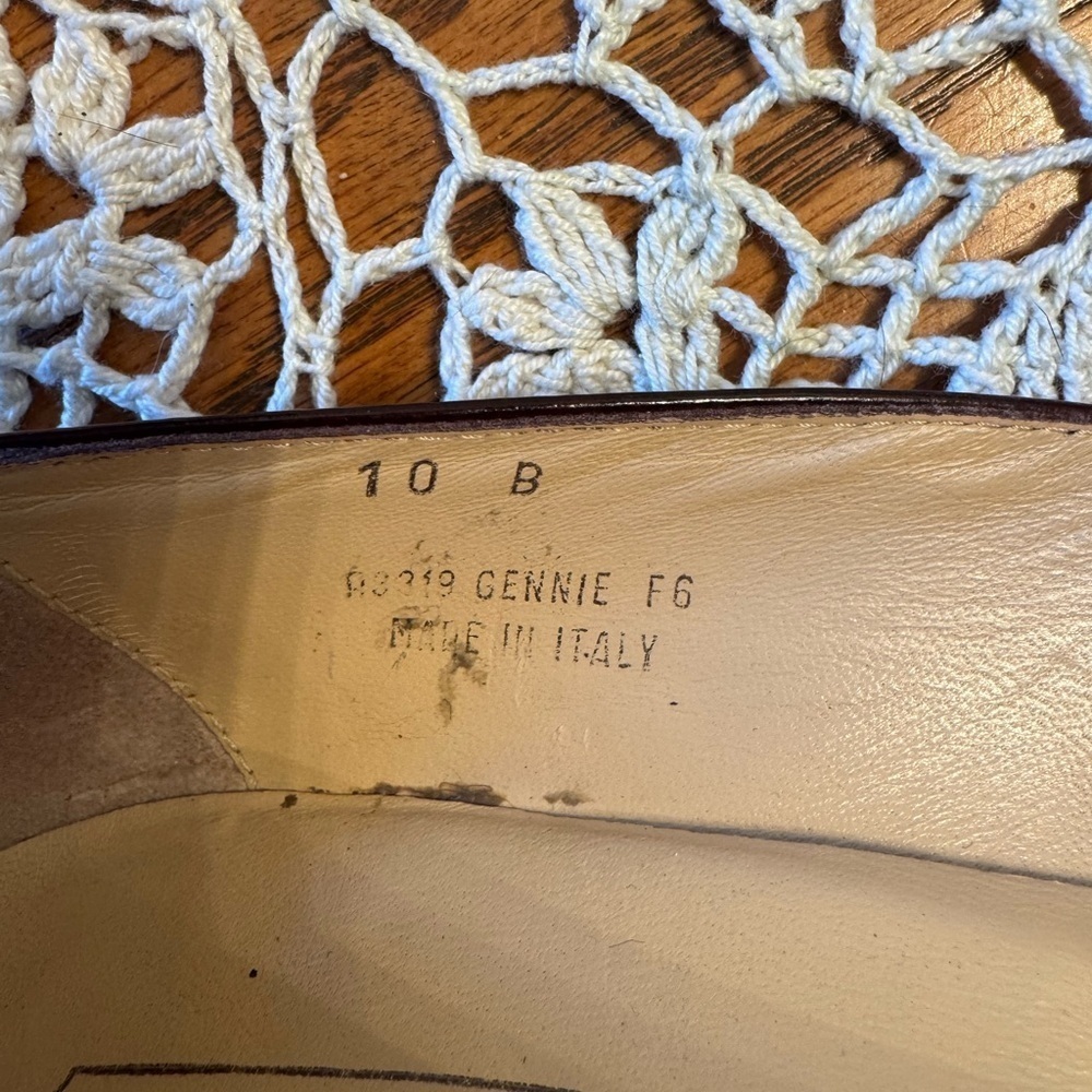 Coach Womens Shoes Leather Made in Italy Italian Gennie Heels Pumps Size 10 - Picture 11 of 13